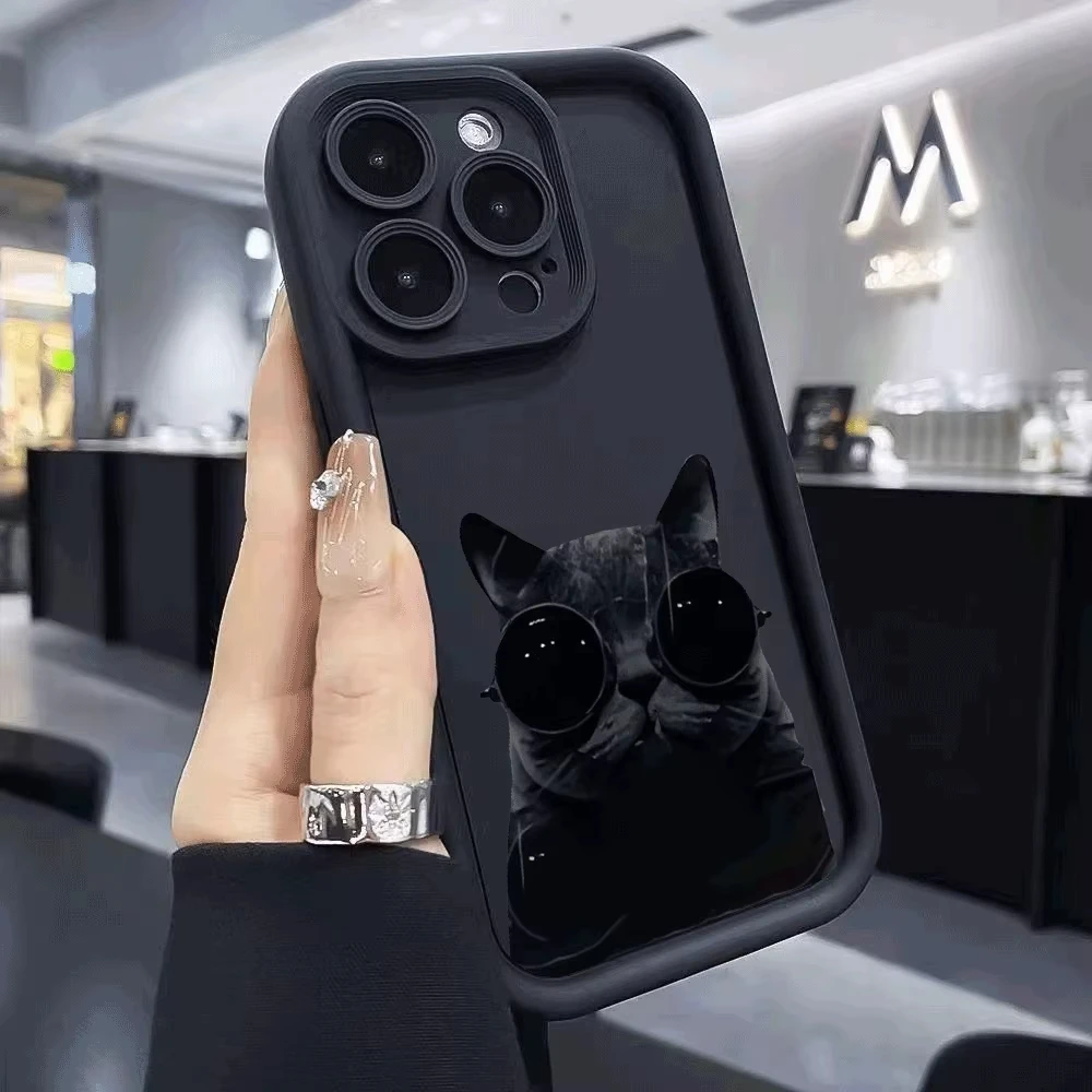 Black Cat Wearing S… - image