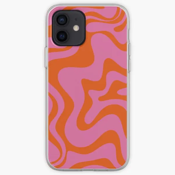 Retro Liquid Swirl Abstract Pattern Hot  Phone Case Customizable for iPhone 11 12 13 14 Pro Max Mini 6 6S 7 8 Plus X XS XR Max