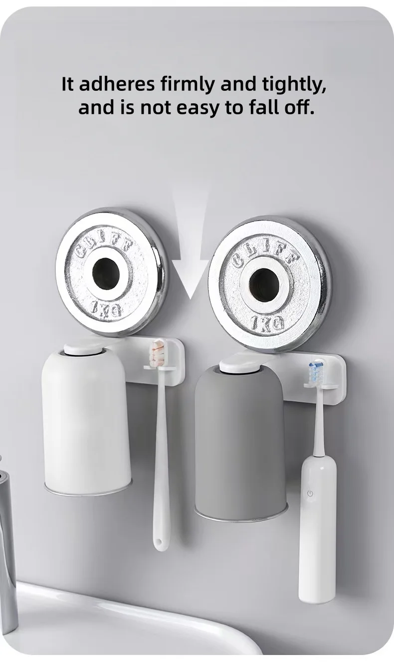 Magnetisk tandborsthållare i rostfritt stål för badrum_voghion.com