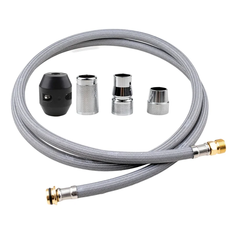 Kitchen Faucet Parts With Weigt Ball And 3 Connect Adapters Kitchen Faucet Hose Replacement Parts Pull-Down Hose For Sinkabkw