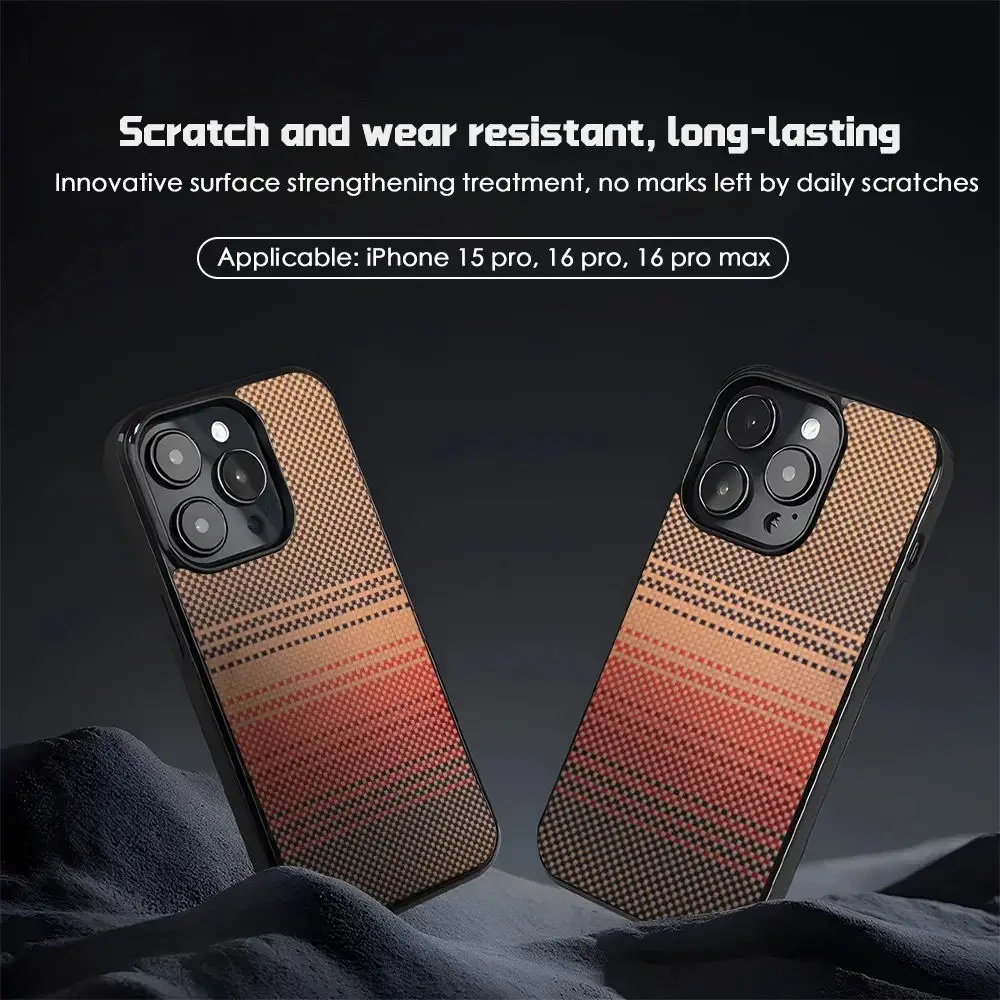 

Premium Carbon Fiber Magnetic Phone Case for iPhone 12 13 14 15 16 Plus Pro Pro Max Glossy Shockproof Anti-Slip Protective Cover