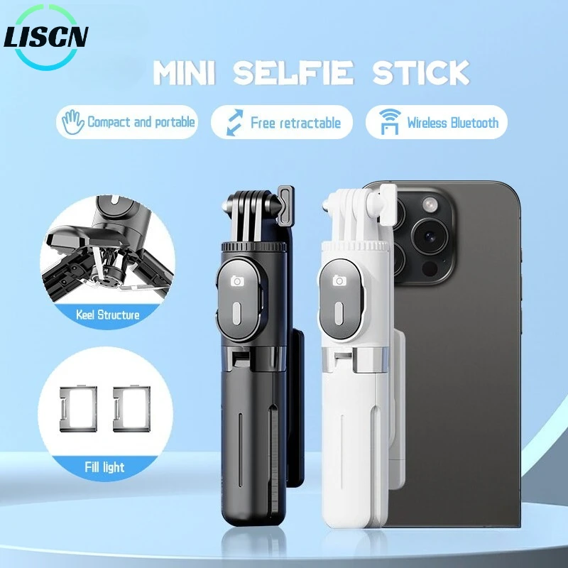 

LISCN Мини-палка для селфи Беспроводной Bluetooth Пульт дистанционного управления Штатив Монопод Подставка для телефона Выдвижной ручной держатель Штатив