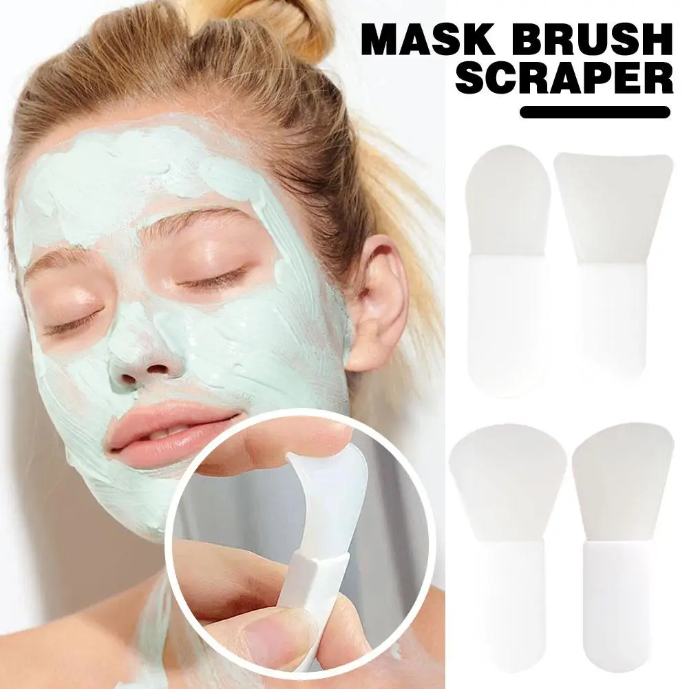 Siliconen Gezichtsmasker Borstel Zachte Gezichtsverzorging Draagbare Borstels Masker Beauty Tools Make-Up Diy Herbruikbare Modder Mengcrème X8u2