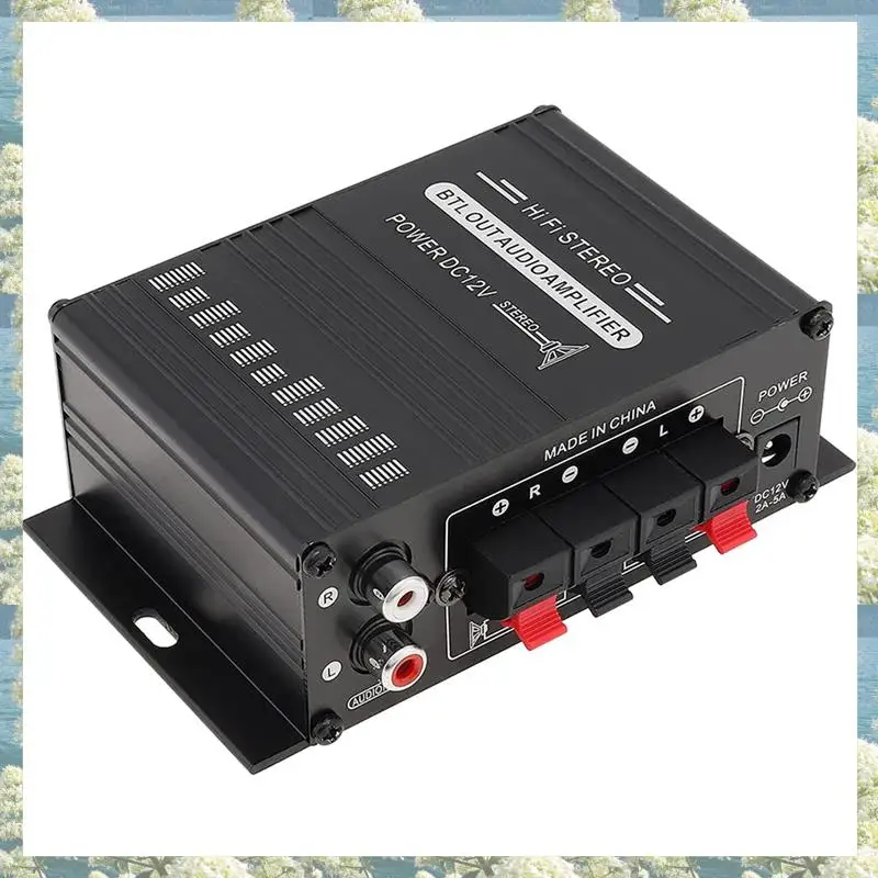 New-3X Power Amplifier Audio Karaoke Home Theater Amplifier 2 Channel Class D Amplifier USB/SD AUX Input
