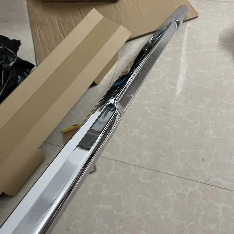 Strip Trim Bumper depan, untuk Nissan x-trail X Trail T32 2014-2021, Trim Bumper pelindung berlapis krom