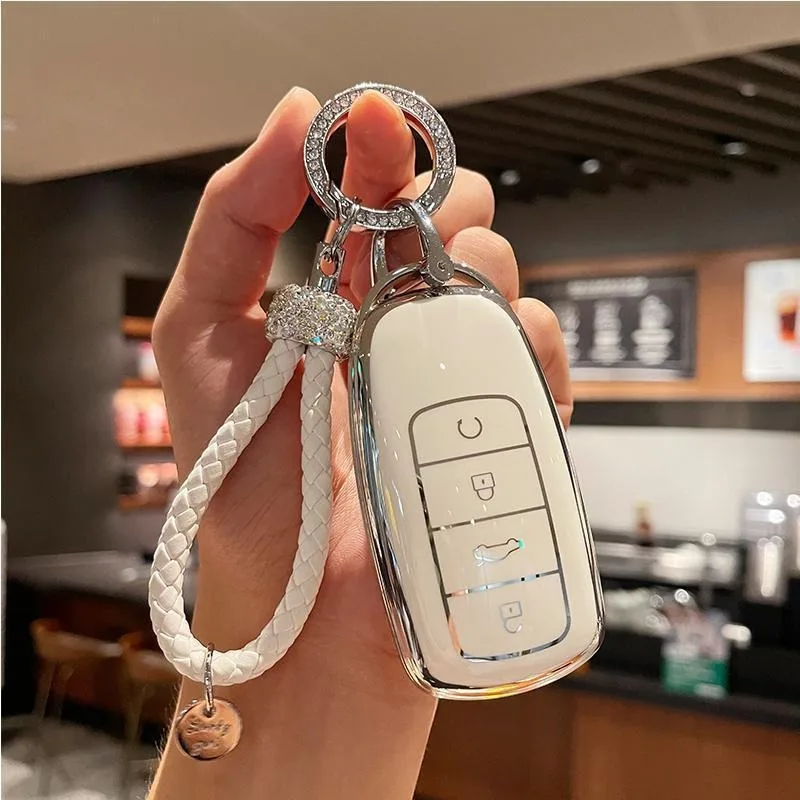 حافظة مفاتيح السيارة من البولي يوريثان فوب لشيري Jaecoo J8 8 J7 7 PHEV 2025 2026 المفاتيح غطاء للحماية عن بعد قذيفة الإسكان حامل الملحقات #3