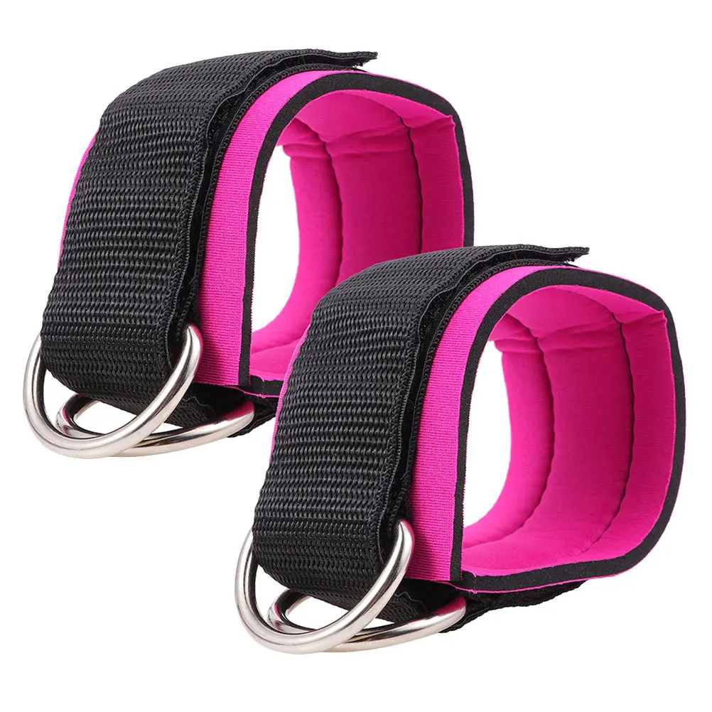 

1Pair Ankle Straps Cable Machine Fitness Nylon Buckle Adjustable Leg Workout Tool Womens Gym Accessories Ankle Straps
