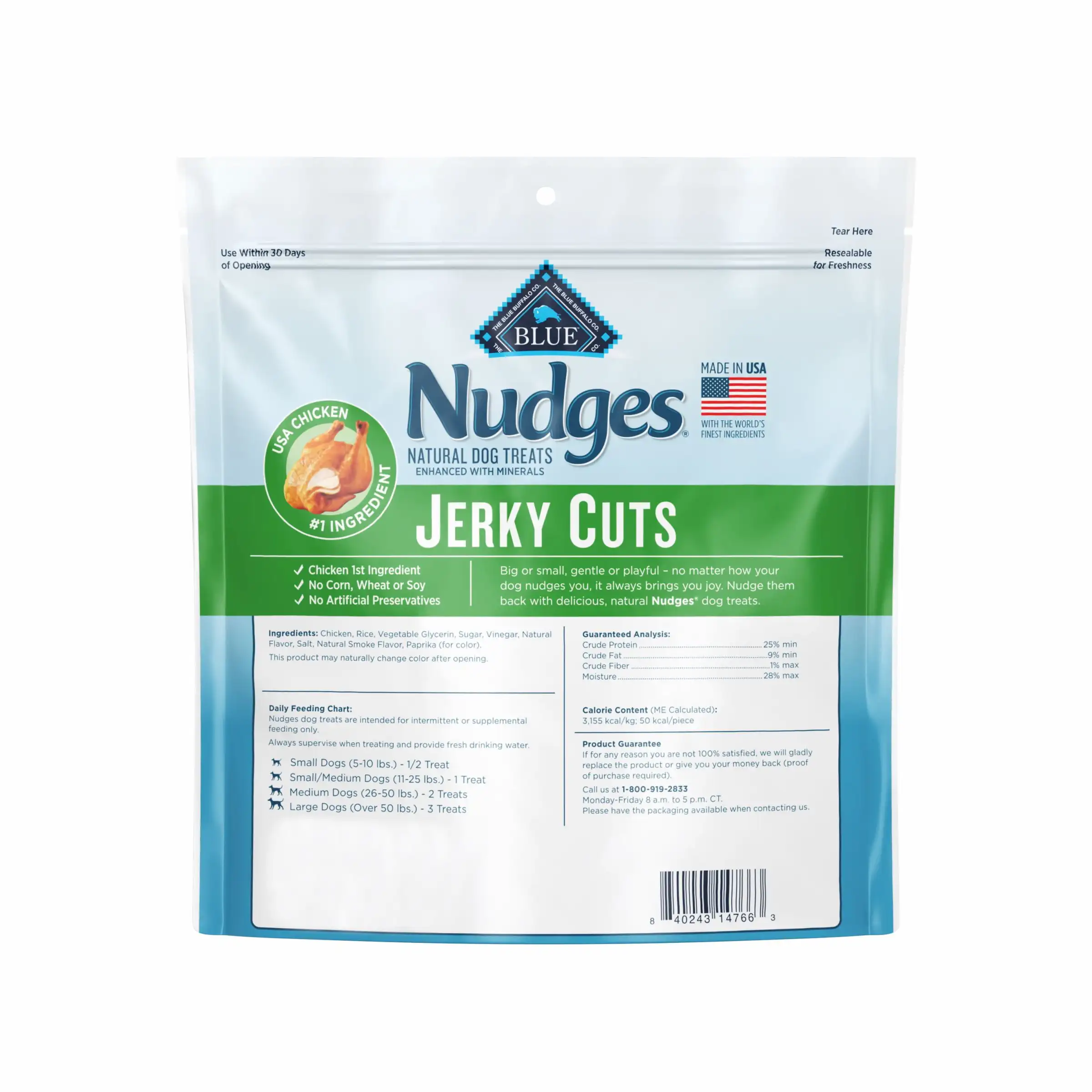 Nudges Jerky Cuts Guloseimas para cães, Frango, 16 onças. Bolsa