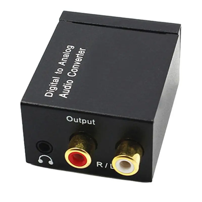 Digital To Analog Audio Converter Optical Fiber Coaxial Signal To Analog DAC SPDIF Stereo 3.5MM Jack RCA AmplifierDecoder