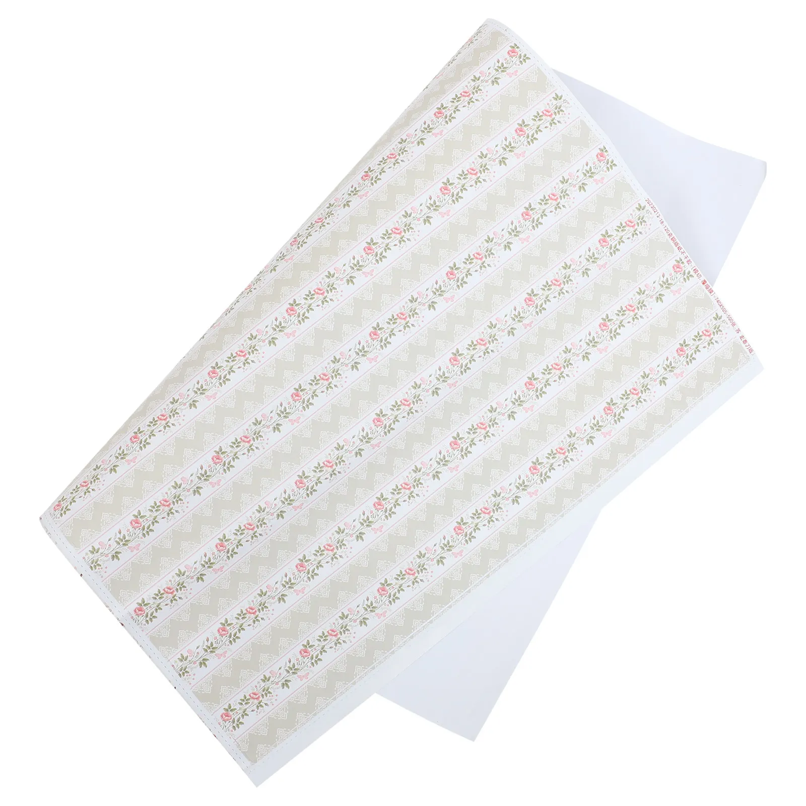 

1 Sheet Adhesive Mini House Wallpaper Stickers Realistic Delicate Finish for Dollhouse Wall Decoration Smooth Surface