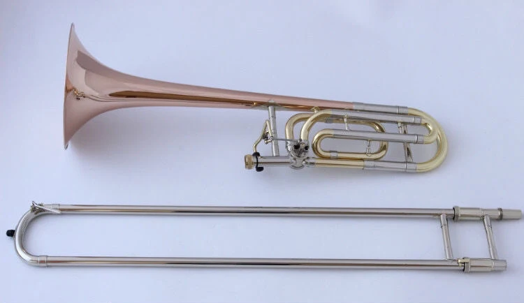 Japan 620 Professional Bb tune /F Gold plating, phosphor copper tenor trombone  F key Professional performing Musical Instrument