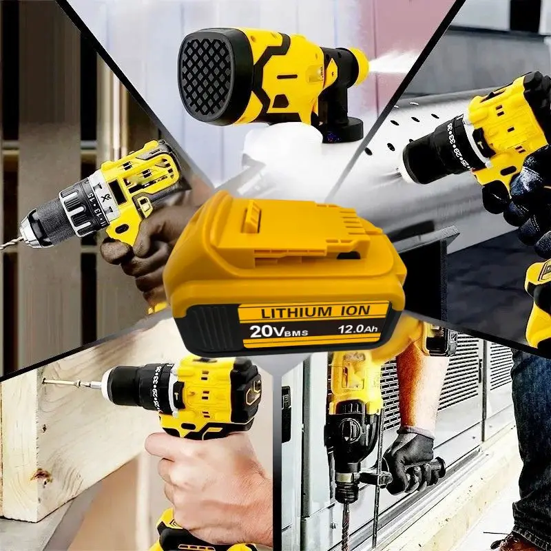 لبطارية ديوالت 20 فولت/60 فولت 6000 مللي أمبير في الساعة، لبطارية ديوالت 18 فولت، بطارية أدوات كهربائية DCB200 DCB205 DCB206 DCB209، لشاحن ديوالت 20 فولت #3