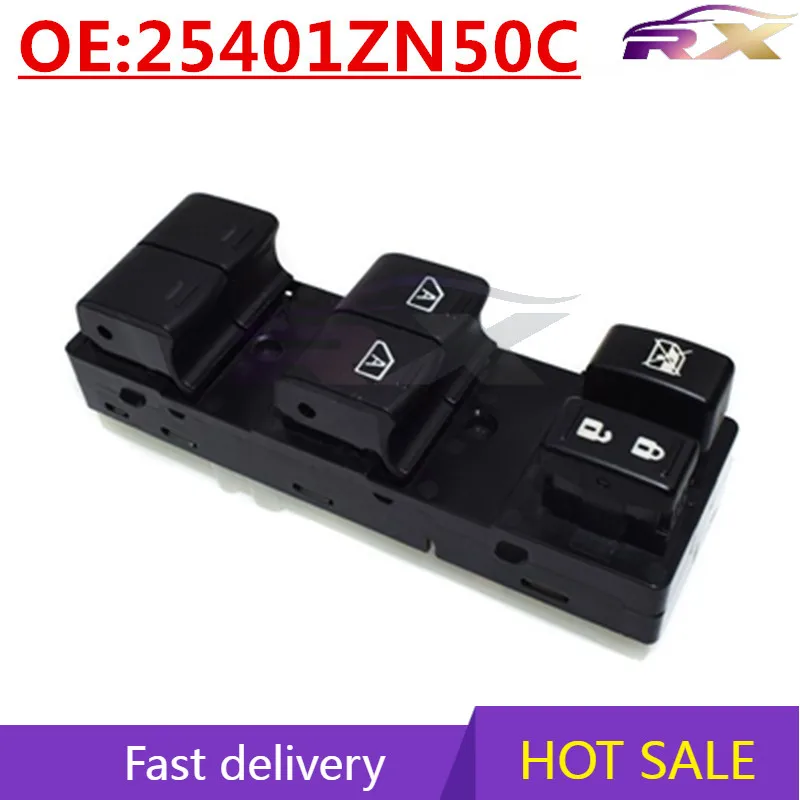 

OEM:25401ZN50C Suitable For Nissan Altima Auto Parts Left Front Glass Lift Switch Powered Windows Switch