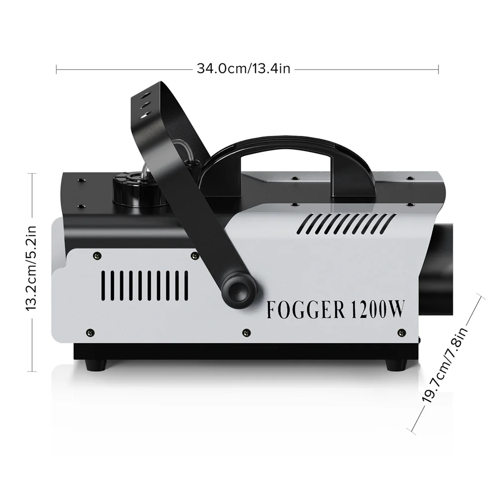 1200W Smoke Machine Professional Pioneer Mixer Fog Machine For Wedding Dj Party Laser Disco 6 LED Lighting Dmx Lights Controller