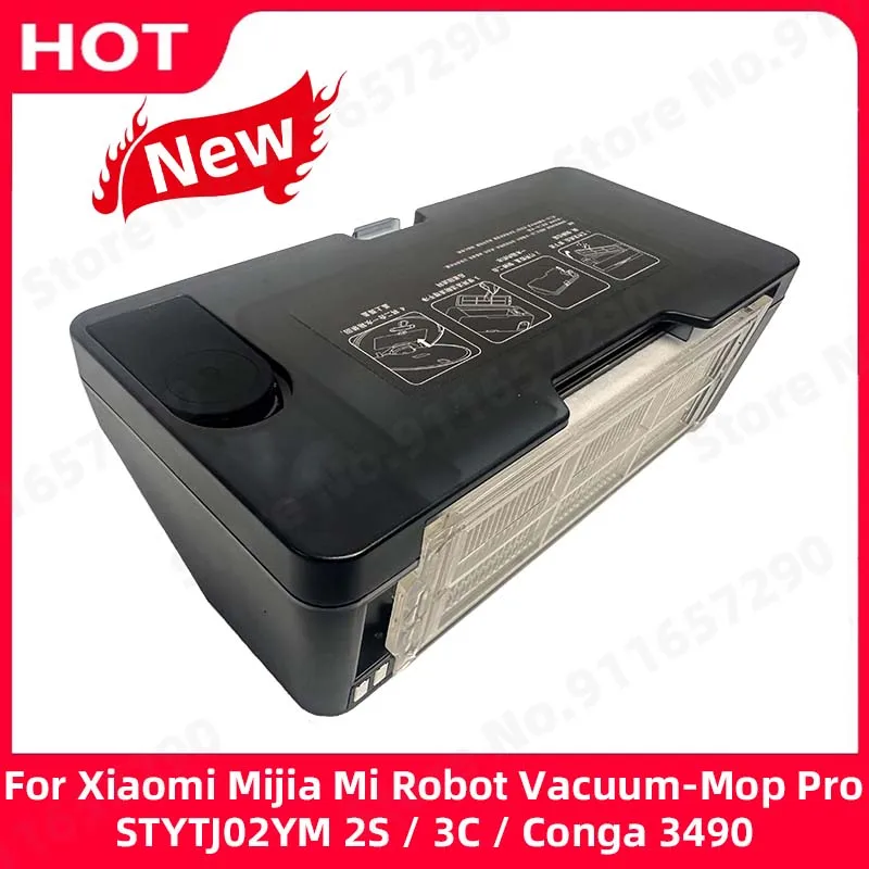 2 in 1 Water Tank Dust Box Parts For Xiaomi Mijia Mi Robot Vacuum-Mop Pro STYTJ02YM 2S / 3C / Conga 3490 XMSTJQR2S Accessories