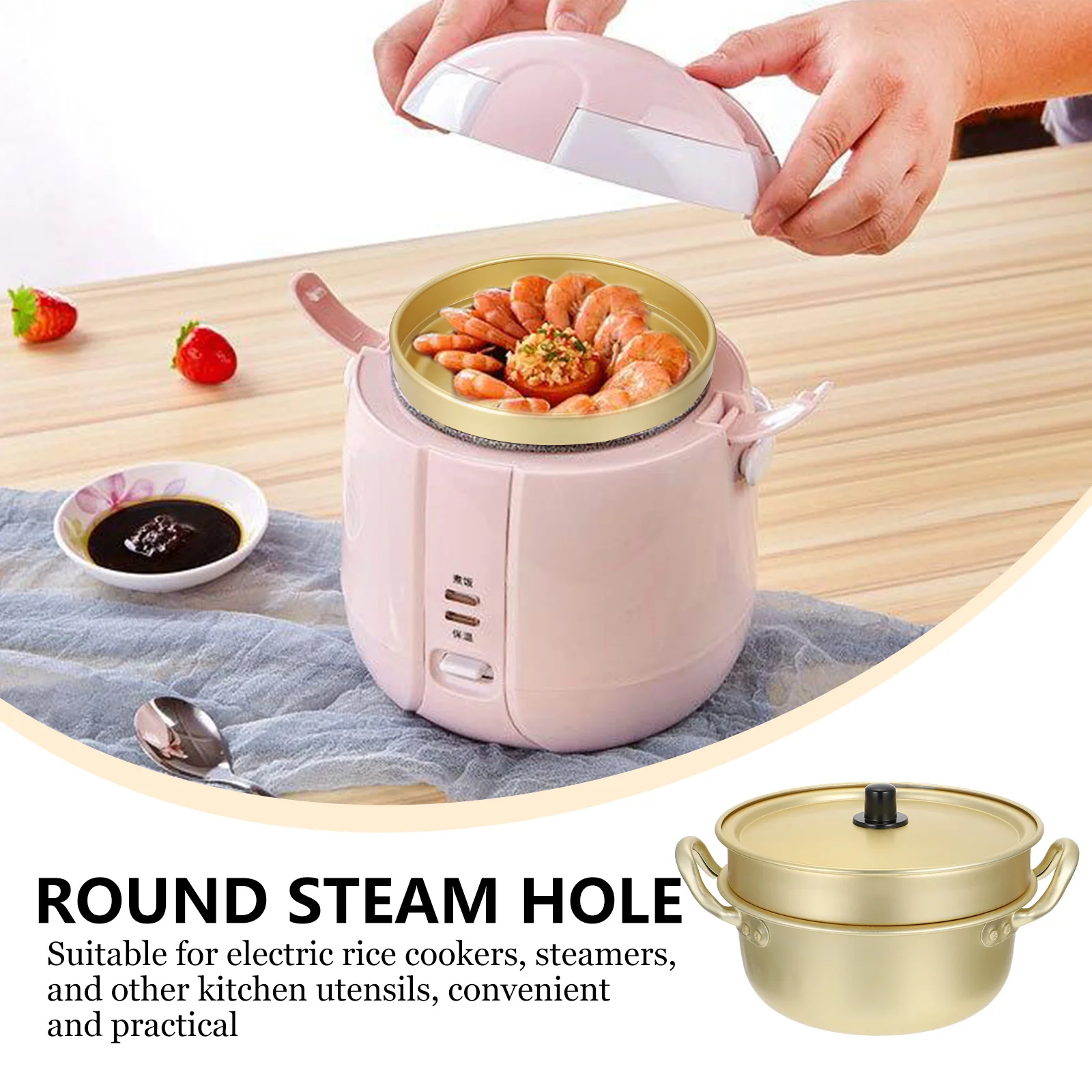

Multifunctional Aluminum Alloy Noodle Household Soup Large Capacity Steamer Kitchen Cookware Thicken Hot Pot Food Cooking Steam