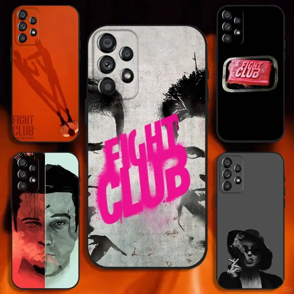 

Fight Club Movie Phone Case For Samsung Galaxy A20,A21s,A22,A31,A32,A52,A53,A72,73,A80 Soft Black Cover