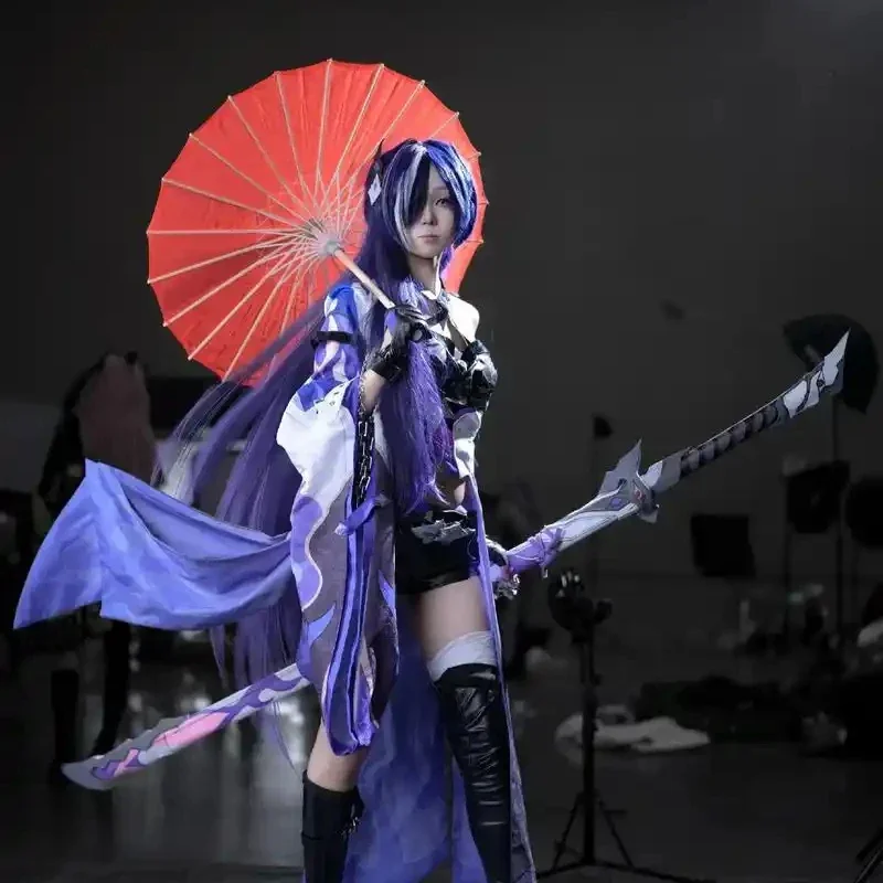 Acheron Red Umbrella Prop Game Honkai：Star Rail Cosplay Props Halloween Christmas Party Props for Comic Show