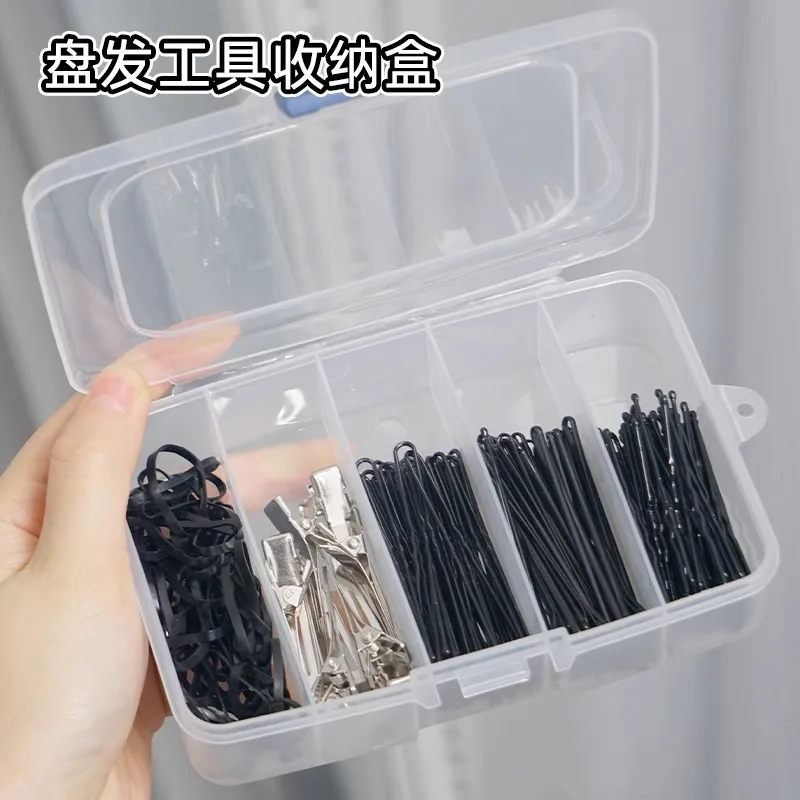 

Clear 5/6-arid Portable Plastic Hair Clips JewelriStorage Box Accessories Organizer HouseholdIravel Supplies With Dust Proof