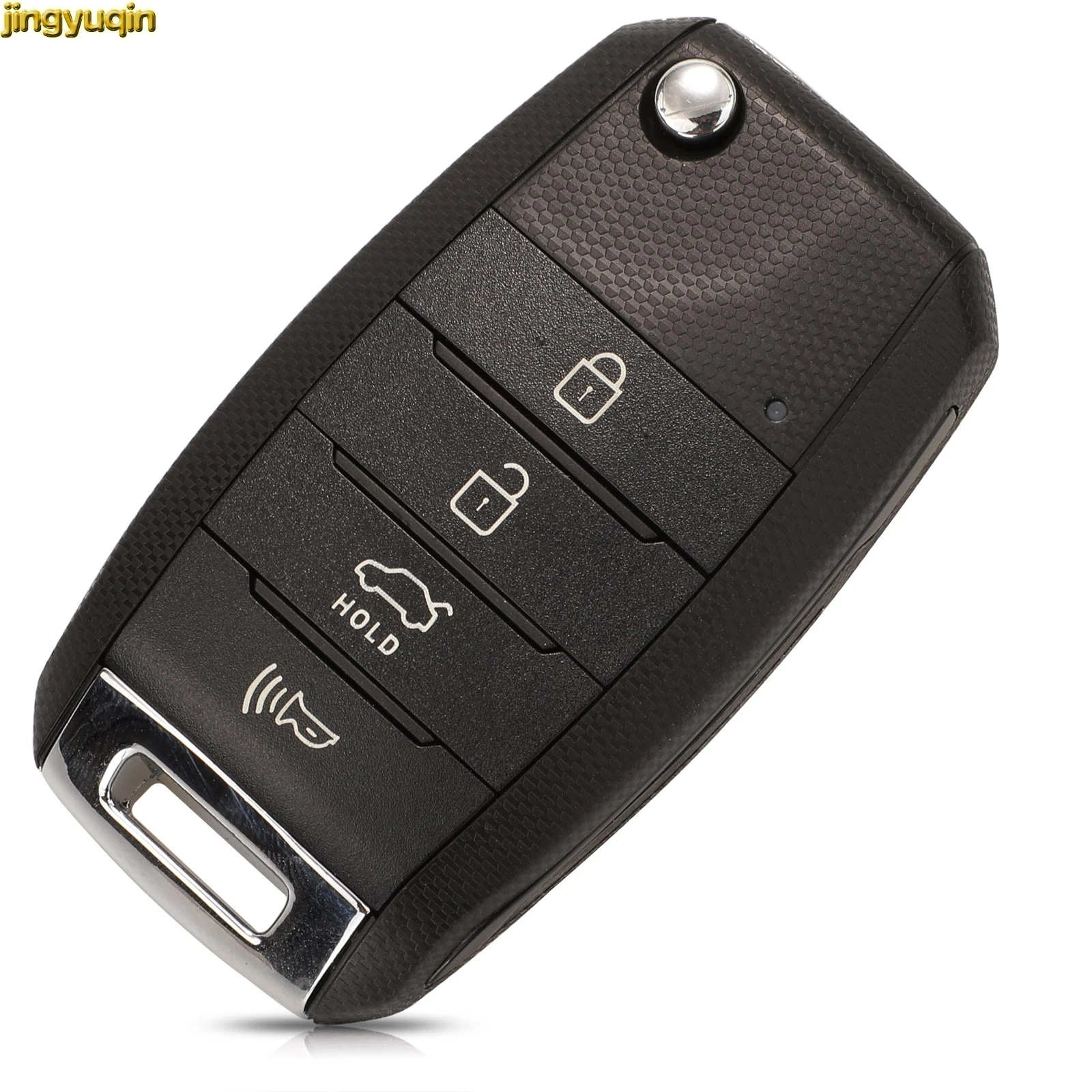 Jingyuqin Remote Car Key Control 433Mhz ID70 Chip For KIA K3 K2 K5 Rio Sorento Carens Cerato Forte Auto Key OSLOKA-875T 4 Button