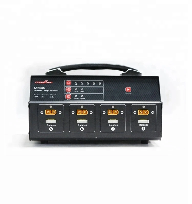 ULTRA POWER UP1200 1200W 25A 8-channel 2-6S battery for agricultural drone battery balance charger