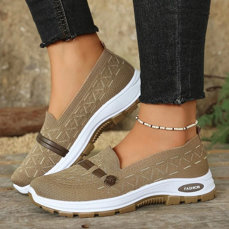 

Flat Heels Air Mesh Casual Low Cut Comfortable Single Shoes 2026 New Summer Soft Sole Non-slip Neutral/Male Female Lazy Shoes