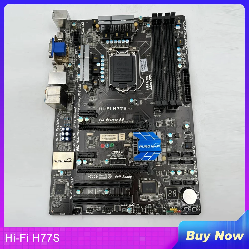 

ATX Motherboard For Biostar H77 LGA 1155 DDR3 USB 3.0 USB 2.0 Hi-Fi H77S