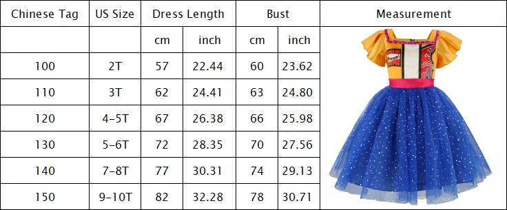 Golden Girls Gelbes Prinzessinnenkleid mit Flatterärmeln Graffiti-Muster Blaues Paillettenkleid Kinder Koreanisches Pop-Sänger Cosplay-Kostüm – Detail 1