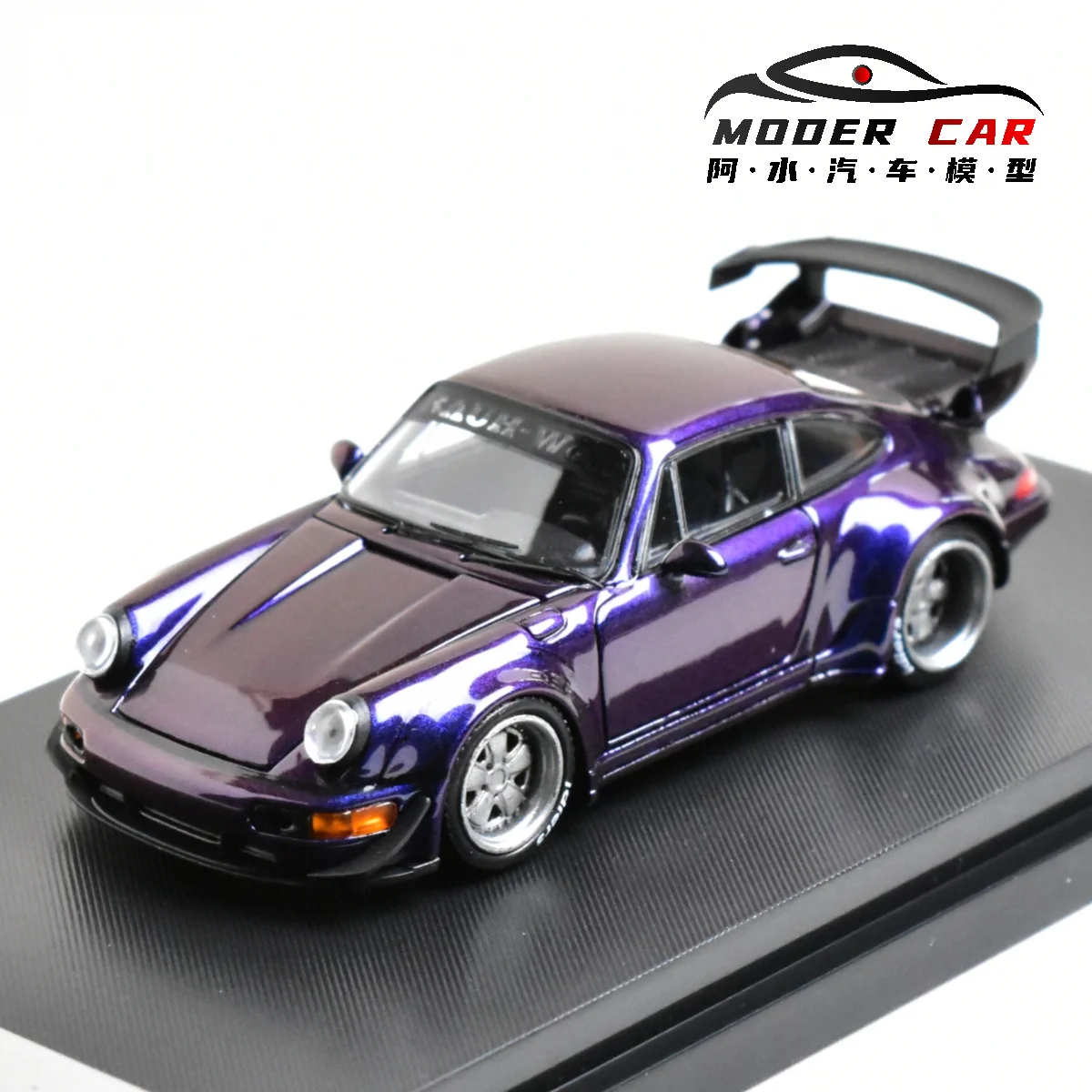 SW 1:64 تذكارية RWB 964 عرض دييكاست نموذج سيارة #3