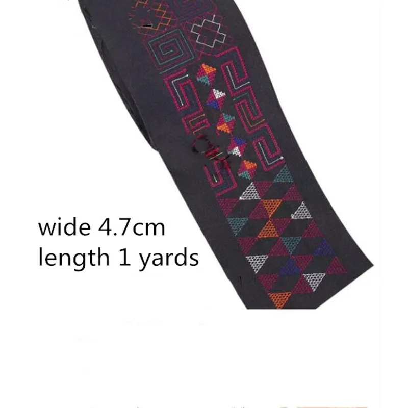 1 jard etniczne haftowane wstążki wykończenia DIY do dekoracji rękodzieła do szycia odzieży