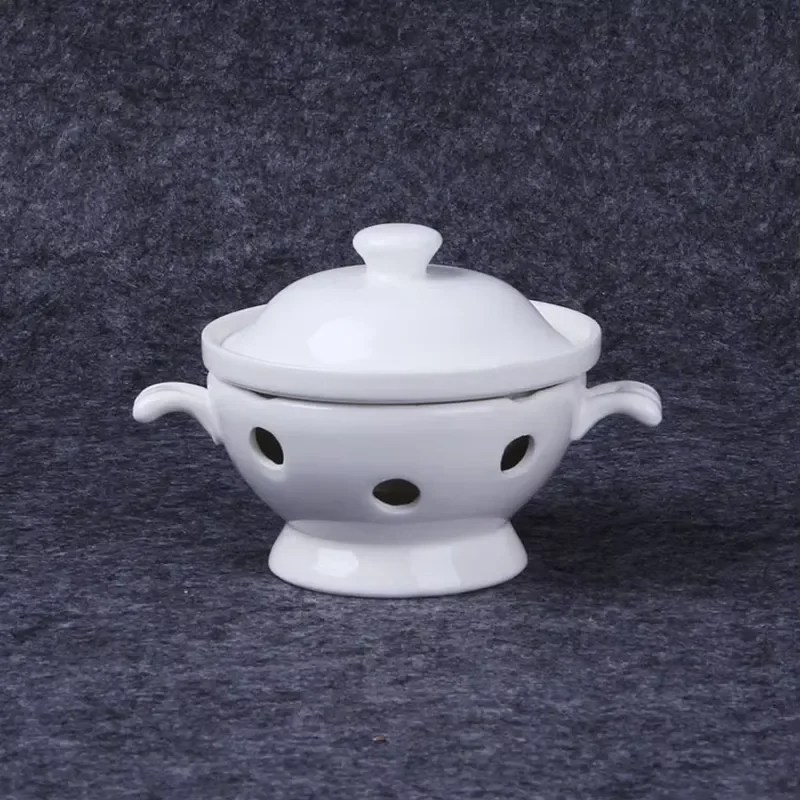 Ceramic Saucepan Bird Nest Pot Candle Heating Sea Cucumber Steamer High Grade Heat Resistant Modern Style Cooking Pot