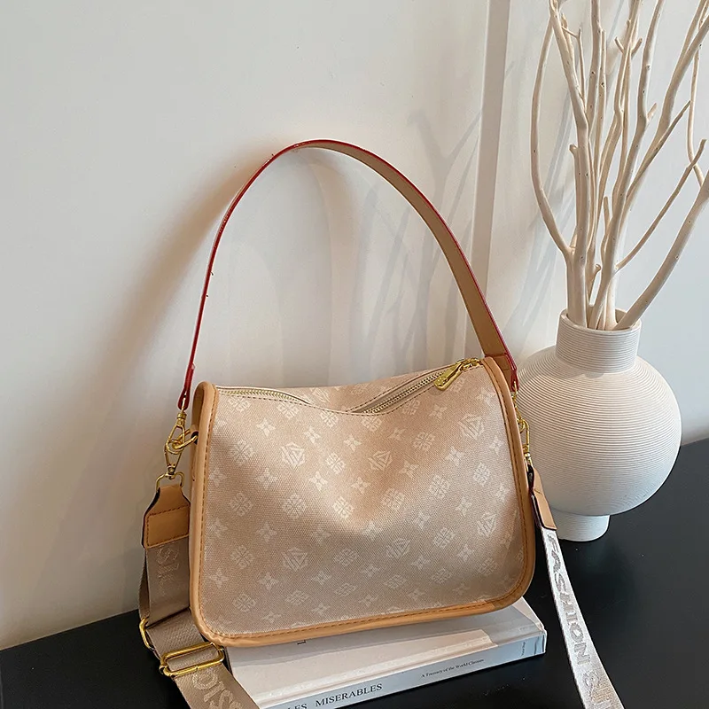 Large-capacity pea bag - New trendy stylish crossbody bag with shoulder strap and underarm strap - Versatile large-capacity cros