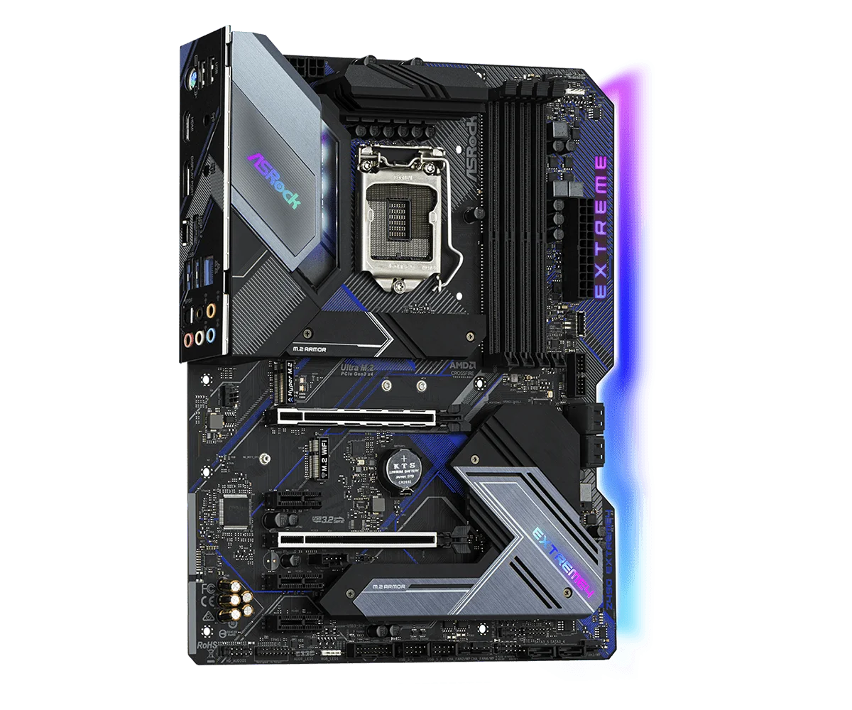 CPU Asrock Z490 Extreme4 + Intel i9-11900KF ASROCK Z490 Extreme4 Motherboard LGA1200 Intel Z490 DDR4 128GB M.2