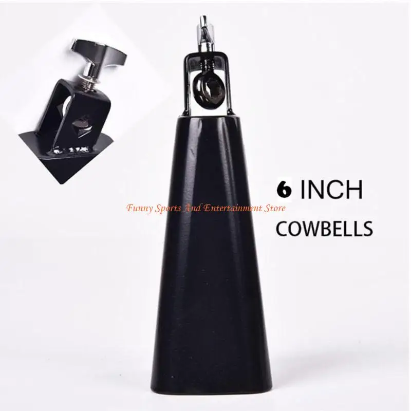 C4DE Drum Accessory Combo Including Universal Ball Clamp and Cowbell Drumstick for Easy Percussion Expansion on Drums