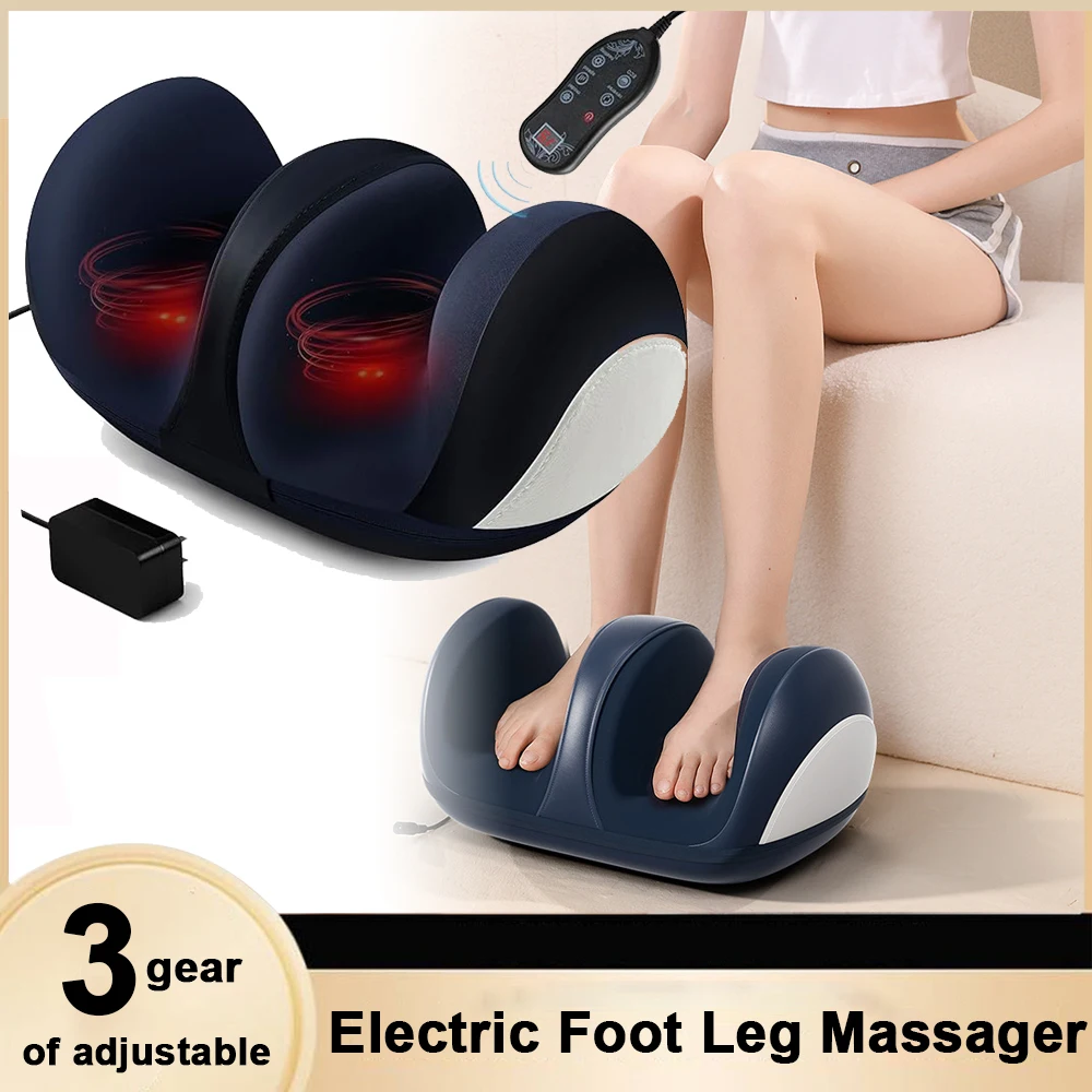 

Large Size Vibration Hot Compress Foot Massage Machine Plantar Deep Kneading Shiatsu Massager Relax Leg Muscle Boost Circulation