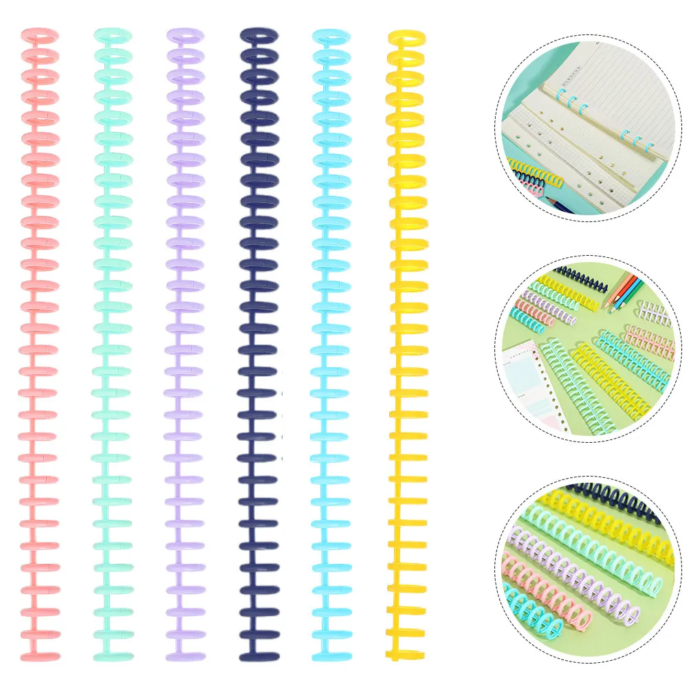 

30 шт. пластиковых переплетных кольцевых гребней на 30 отверстий для отчетов, презентаций, блокнотов, легкого вставления и переплета обложек