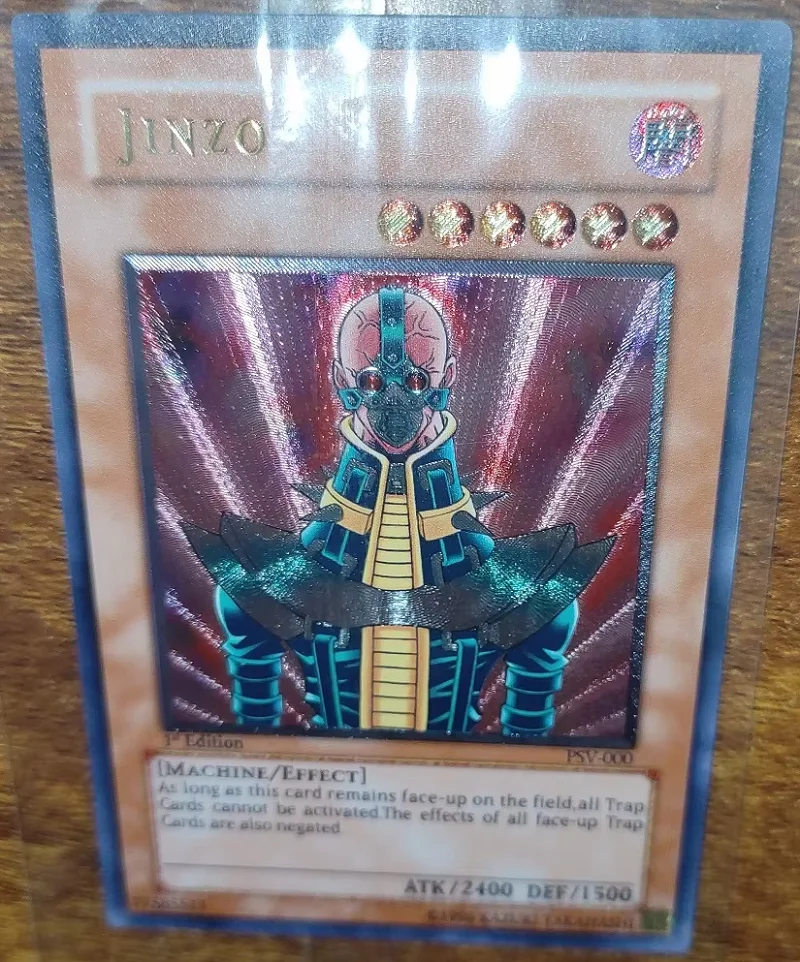Yu-Gi-Oh Jinzo TCG UTR PSV-000 Card 18+ Collectible