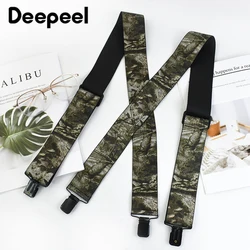 Deepeel-Bretelles élastiques CamSolomon X-Type pour hommes, bretelles larges pour adultes, sangle sœur, jockstrap pour homme, 4 clips, 5cm