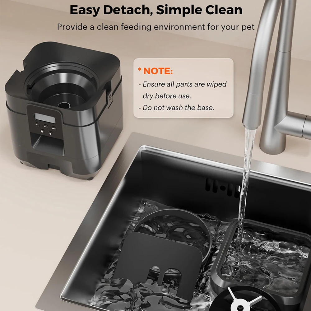 2L Pet Feeder Timing Smart Automatic Dog Pet Feeder For Cats Dog Button WIFI APP Intelligent Dry Food Dispenser Dog Bowl image 4