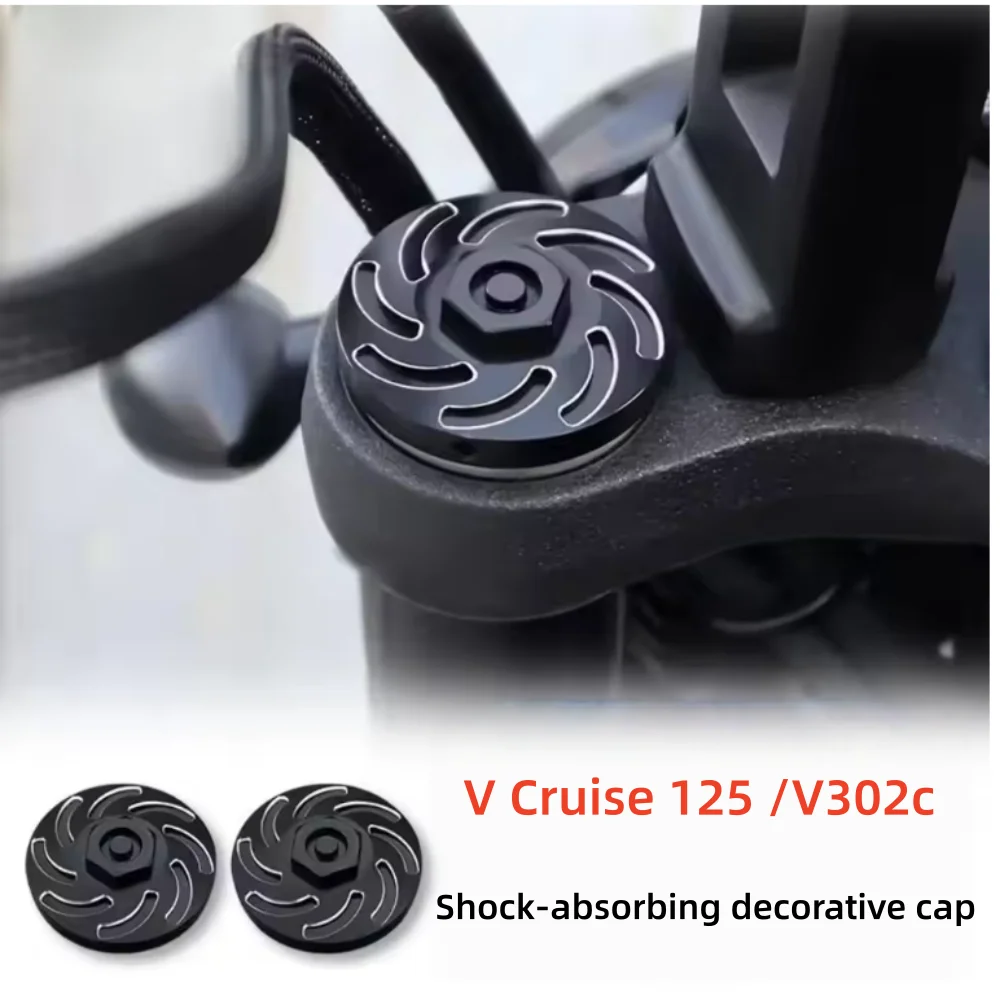 Dedicated accessories for Keeway V Cruise 125 and Keeway V302c: Shock-absorbing decorative cover, aluminum alloy, non-destructiv
