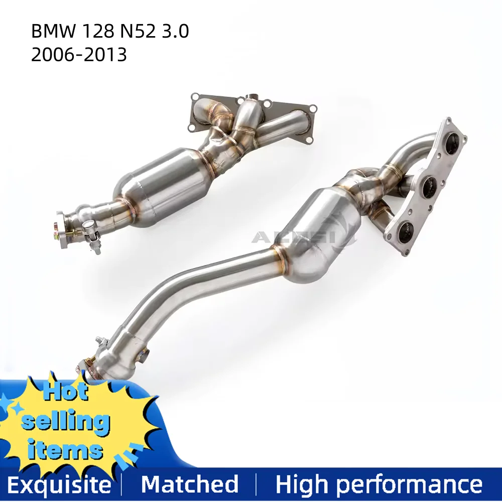 

Выпускной коллектор для BMW 128 N52 3,0 2008-2013, выхлопная труба с высокой скоростью потока, каталитический преобразователь водосточной трубы