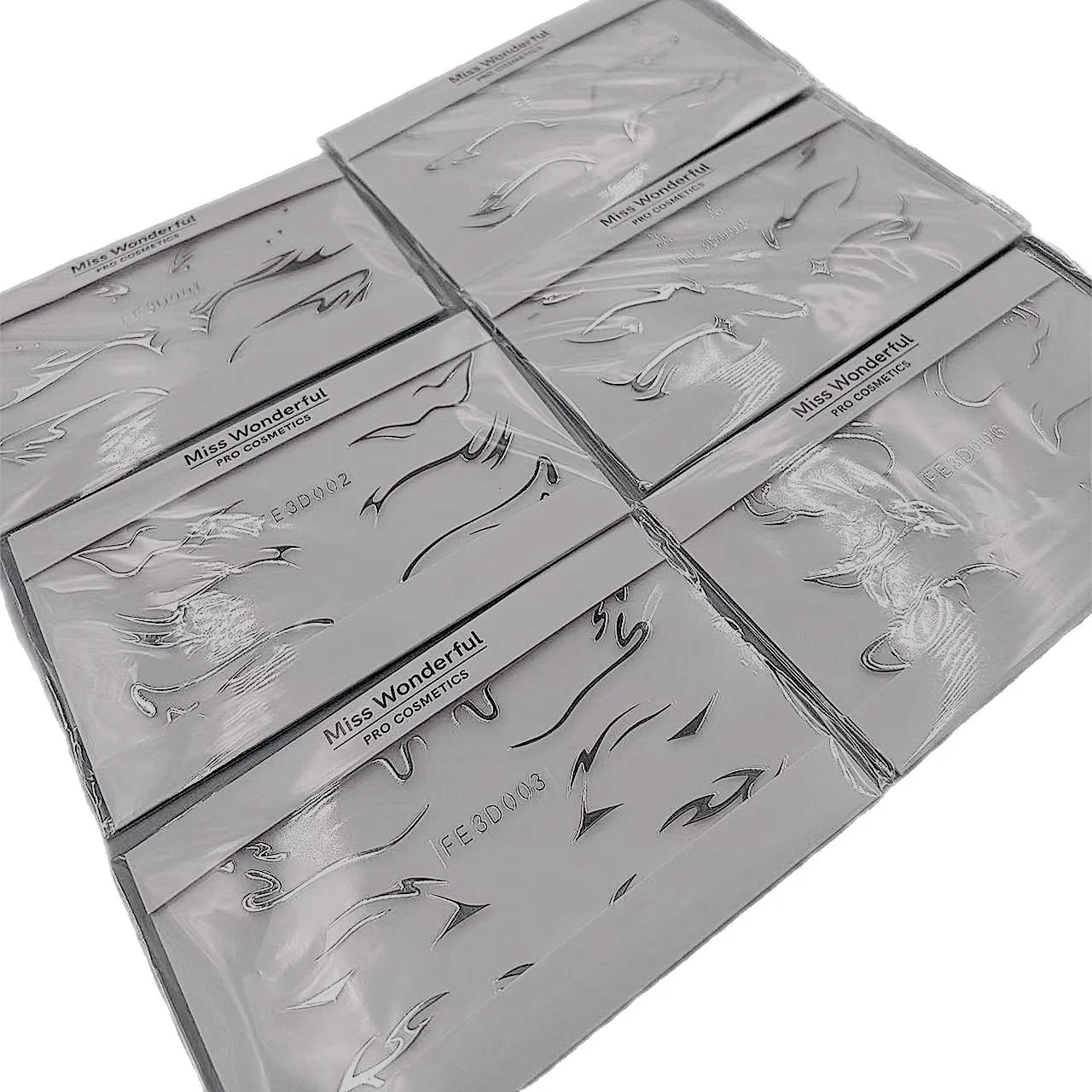 Futuristic Silver Face Makeup Sticker Creative Metallic Futuristic Makeup Artist Eye Shadow Sticker Self-Adhesive Reuse image 5