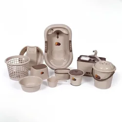Baby Bath Tub Set with Hanger,Newborn Tub,Non-slip,Complete Bathing Set,Baby Bath Basin,Durable Bathtub,Plastic Baby Bathtub