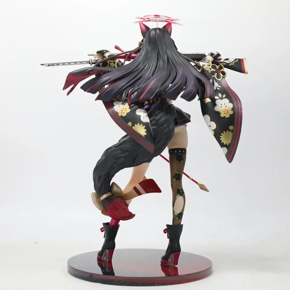 Novo 25cm azul arquivo figura kosaka wakamo anime raposa menina pvc figura de ação brinquedo estátua jogo adulto coleção modelo boneca presentes