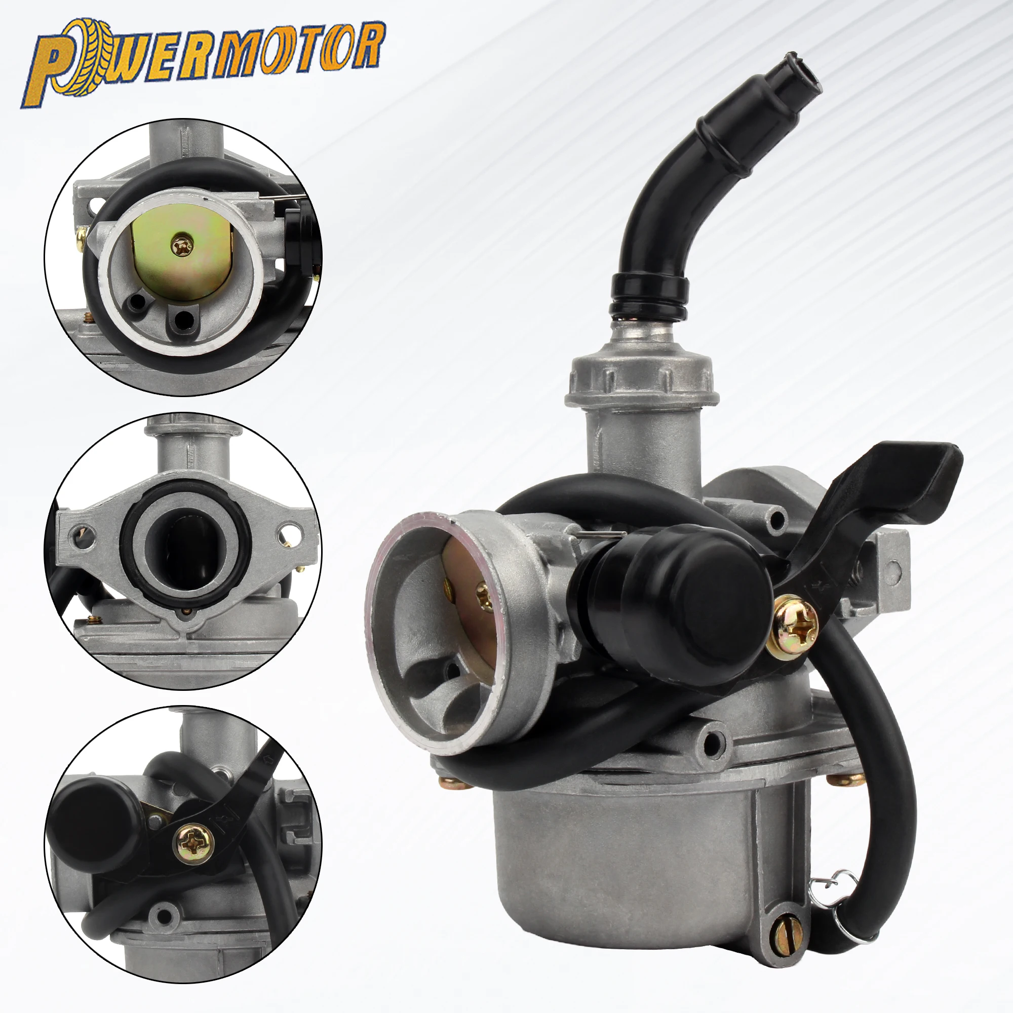 

Universal Motocross Carburetor Kit PZ19 19mm for 50cc to 125cc Carb Air Filter Repair Kit Enduro DirtBike ATV Quad Modified Part