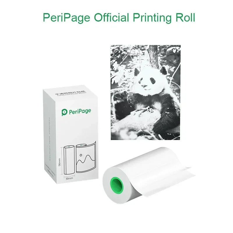 Peripage Thermal Paper Self-Adhesive Clear Print Sticker Label Papers For Poooli Papeang Printer For Phone Photo Paper