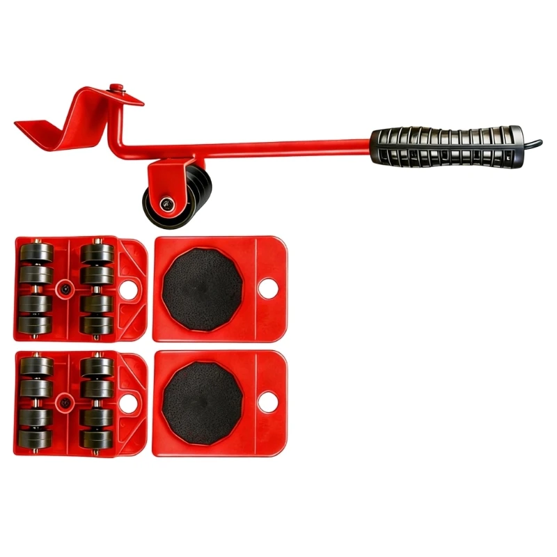 Set Of 5 Sturdy ABS Furniture Rollers For Easy Transportation Of Heavy Items 