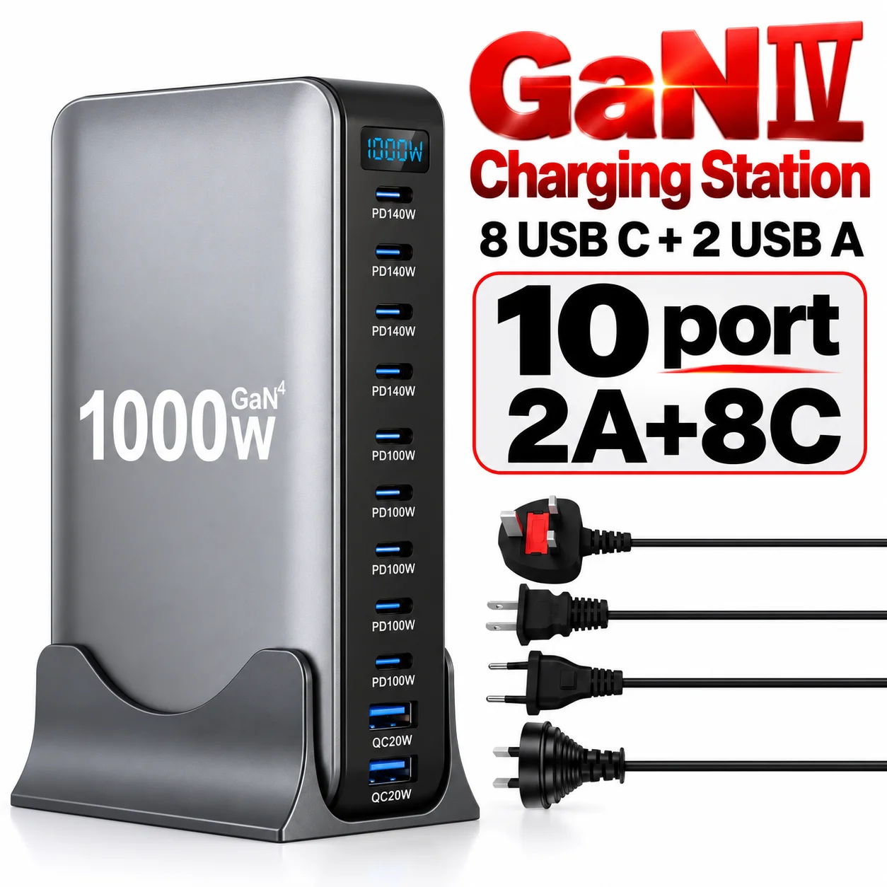 chargeur-usb-c-600w-1000w-station-de-charge-usb-c-pd-140w-a-8-ports-charge-rapide-gan-iii