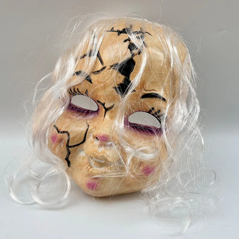 Horror Ghost Face Scar Mask Cosplay Scary Pranks Skull Masks Halloween Carnival Haunted House Dress Up Party Costume Props