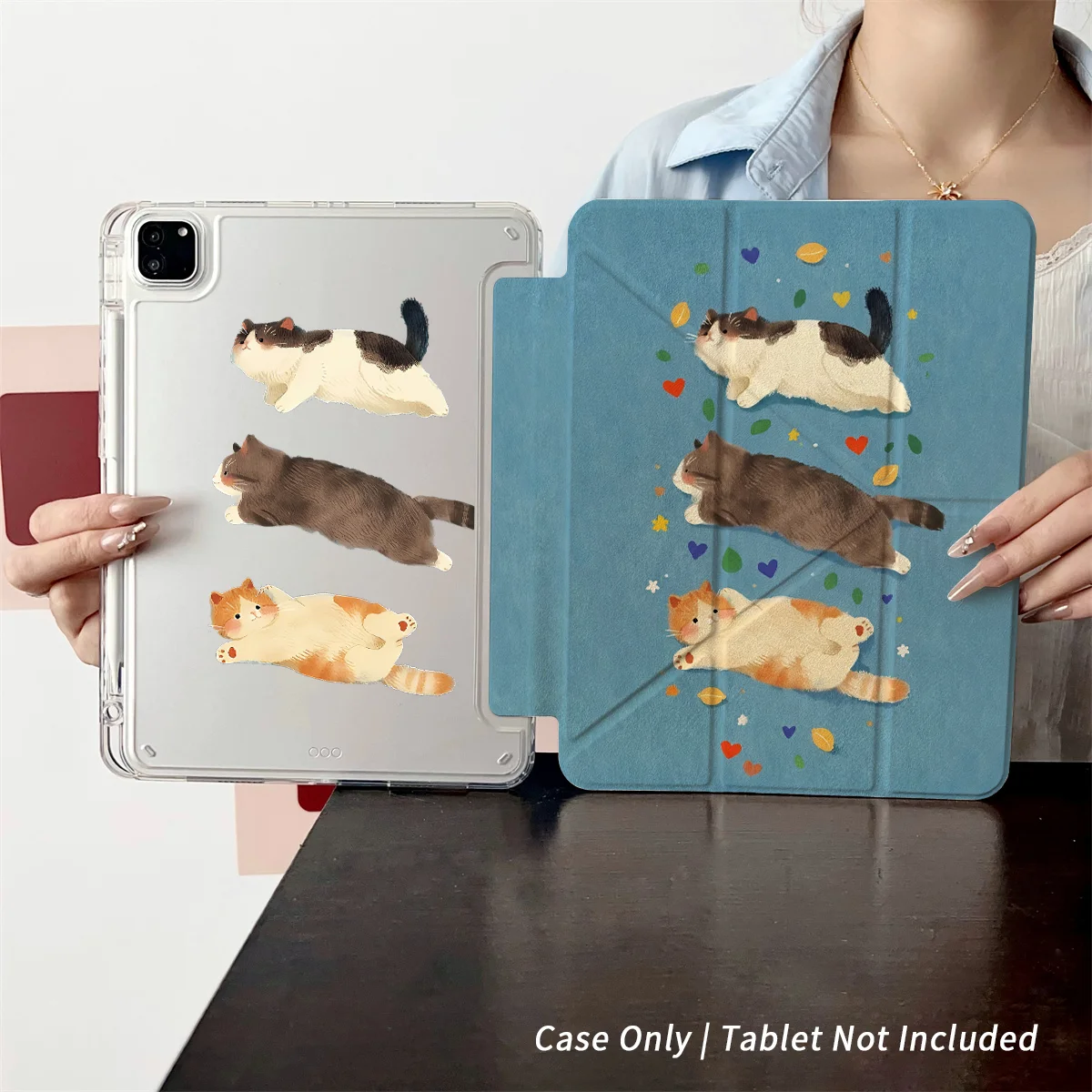 Slim Fit Premium TPU Tablet Cover, Shockproof Durable Lightweight Protective Case for iPad Samsung Huawei Honor Redmi Xiaomi